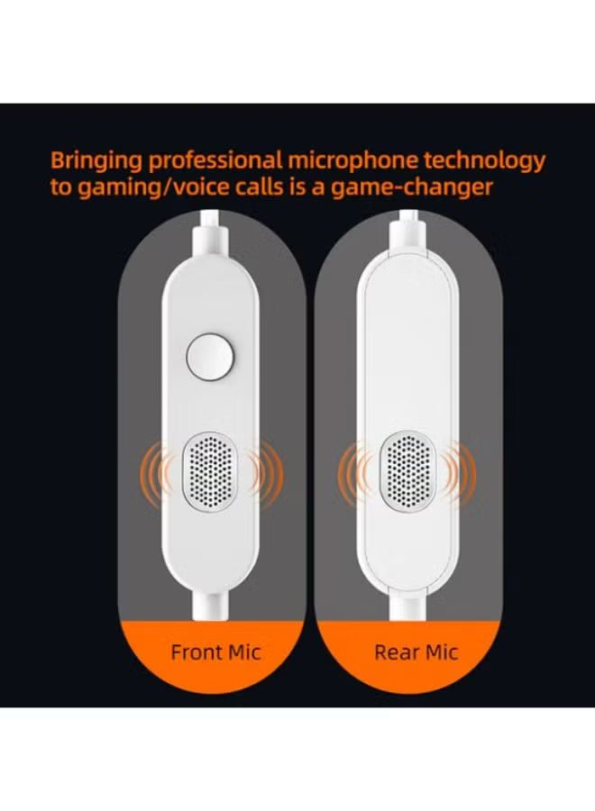 Z 47-42 AUX 0.78mm Pin Silver-Plated Upgrade Cable with Professional-Grade Dual Microphone Array for Full-Frequency Ultra-HD Voice, Compatible with KZ 0.78mm Pin Series in-Ear Headphones (3.5mm)