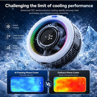 Memo CX17 Magnetic Smartphone Cooler, 15W Fast Cooling Semiconductor Radiator Fa