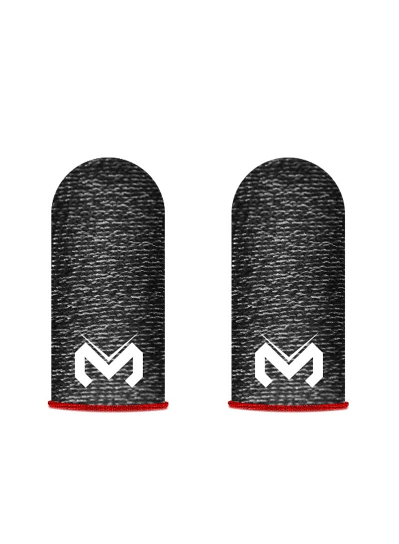 MEMO FS01 Gaming Finger Sleeves – Anti-Sweat, High Sensitivity Touch Screen Fingertips, Anti-Slip & Breathable for Smooth Mobile Gaming Control – Compatible with iPhone, iPad, RedMagic, Samsung – Ideal for PUBG, COD & FPS Gaming (1 Pair - 2 PCS)