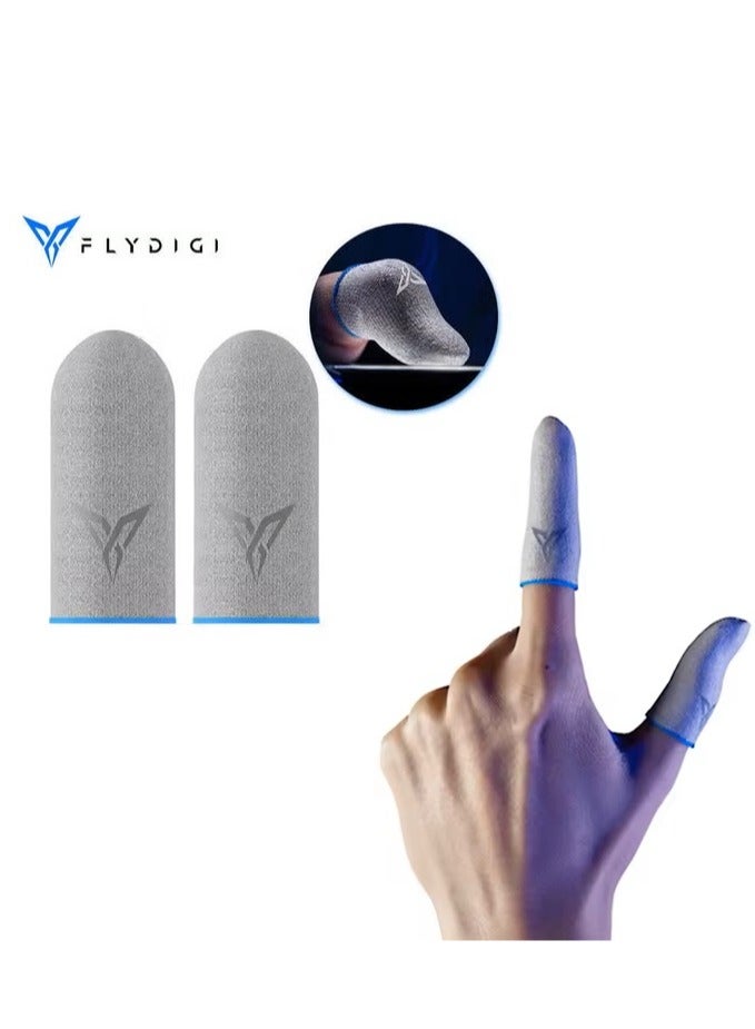 Flydigi Original Beehive V5 Flexible Fiberglass Gaming Finger Sleeves – Ultra-Smooth, High Sensitivity Touch, Sweat-Proof & Anti-Slip, Professional Mobile Gaming Thumb Sleeves – Compatible with iOS, Android, PUBG, COD & FPS Games (1 Pair - 2 PCS)