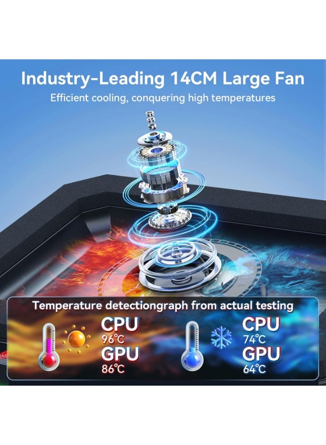 ICE COOREL Laptop Cooling Pad with RGB Lighting