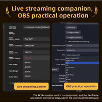 PIVA VD15 4K 144Hz & 360Hz Pass-Through Video Capture Card for Live Streaming an