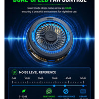 Blackshark 5 funcooler Phone Cooler, 20W Magnetic Cooling Fan with App Control, Ultra-Quiet Portable Cooling Pad, Strong Magnetic Attachment for iPhone, Android, RedMagic & iPad – Perfect for FPS Games like PUBG Mobile & Call of Duty Mobile