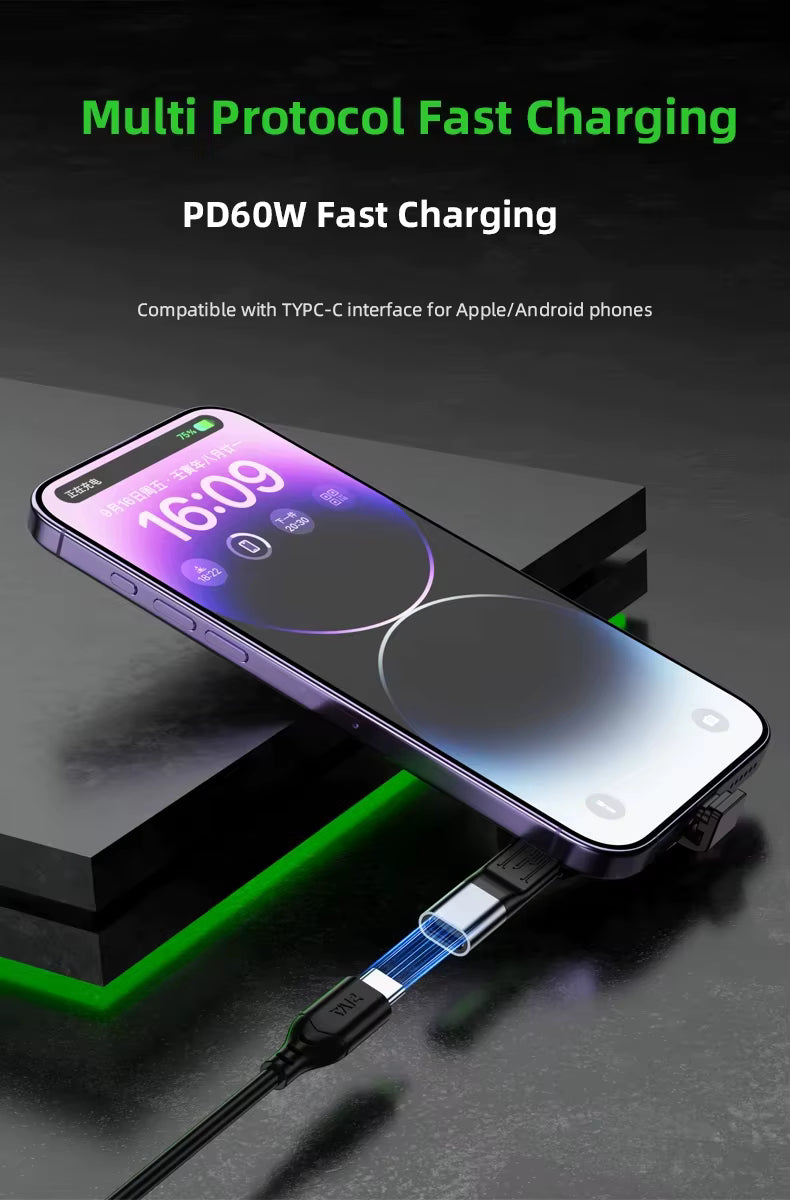 PIVA FPC Mobile Phone Tail Plug Protector Full Functionality Support 4K60Hz PD60w 10Gbps for Android IOS Phone