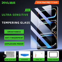 PIVA 0.25mm Ultra-Thin Gaming Tempered Glass for iPad Pro 11" (M4/M5) – Super Sensitive, 9H Hardness, HD Clear & Bubble-Free - 2024/2025 MODELS