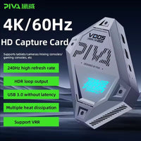PIVA VD05 4K60HZ HD for 2.0 ABS Material Video Capture Card High Definition Game Live Streaming Custom Gaming Accessories