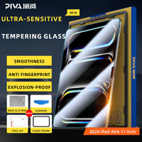 PIVA 0.25mm Ultra-Thin Gaming Tempered Glass for iPad Pro 11" (M4/M5) – Super Sensitive, 9H Hardness, HD Clear & Bubble-Free - 2024/2025 MODELS