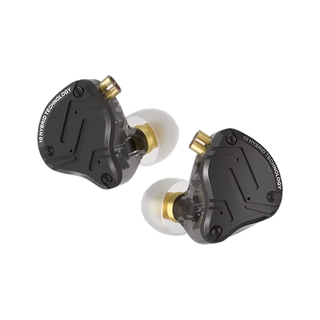 Linsoul KZ ZS10 PRO X ترقية 1DD+4BA Hybrid Driver HiFi داخل سماعات الأذن IEM مع لوحة حماية من خليط معدني، كابل 2Pin قابل للفصل مطلي بالفضة لمرحلة DJ الموسيقية (مع ميكروفون)