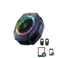 Black Shark Magnetic Phone Cooler 5 Pro - 18 Addressable RGB LEDs, Detachable Grip, APP-Controlled Thermostatic Cooling Fan for iPhone MagSafe/Android/iPad -Gaming/Streaming/Photography (LEBANON  ONLY)