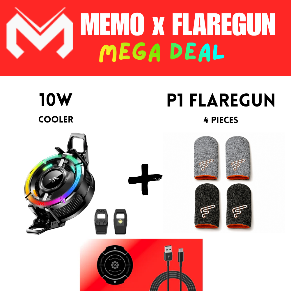 عرض FLAREGUN - ميمو X FLAREGUN CX15 مبرد + 4 أكمام أصابع FLAREGUN