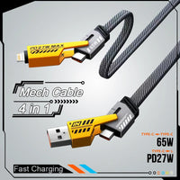 Mech 4-in-1 PD 27W fast charging cable