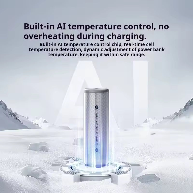 Nubia REDMADIC CCC PowerBank 45W Two-way Quick Charge 10000mAh High Capacity Digital Display Power Bank Built in Cable Charger