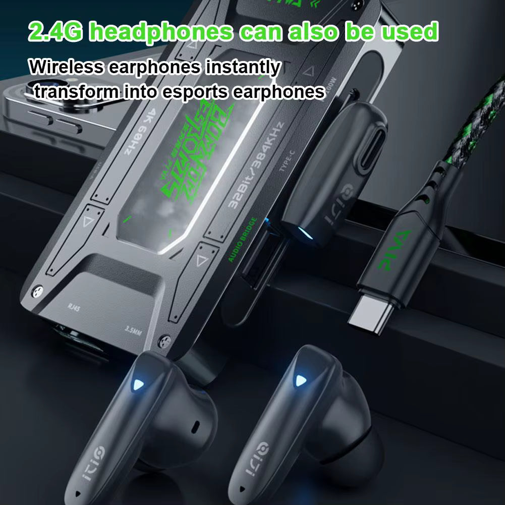 7-in-1 Audio HD Adapter Piva DS7 Type C Universal Headphone Converter Tablet Data Support Fast Charging L5X7