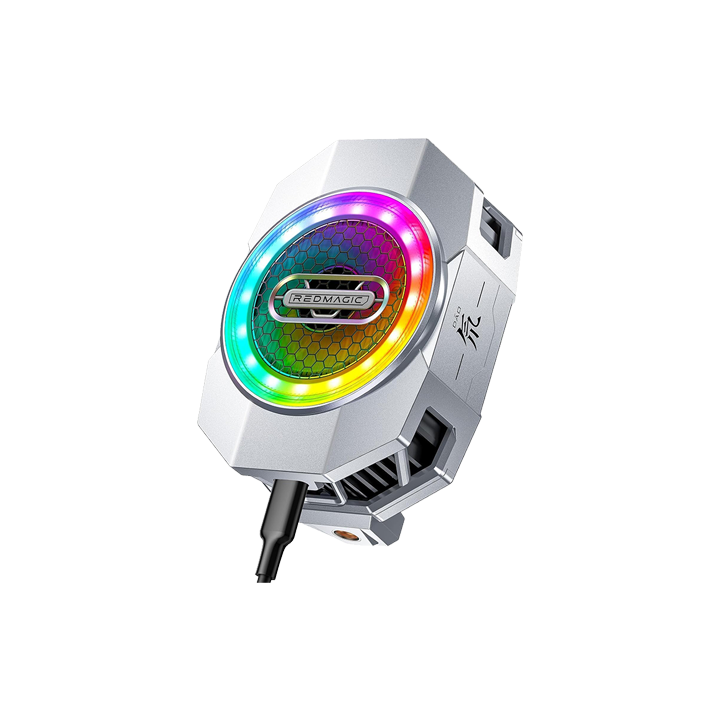 مبرد الهاتف المحمول RedMagic 6 للألعاب، بقدرة 30 وات مع مشبك RGB LED قابل للسحب