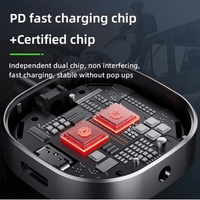 Piva G2 iPhone Dual Port Splitter 3.5mm Lightning Converter MFI Certified Chipset by Apple with Long Wire