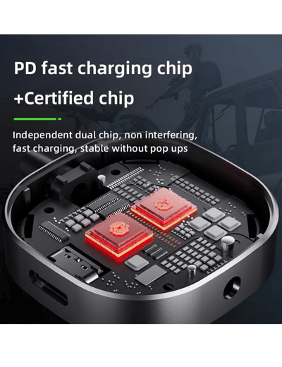 Piva G2 iPhone Dual Port Splitter 3.5mm Lightning Converter MFI Certified Chipset by Apple with Long Wire