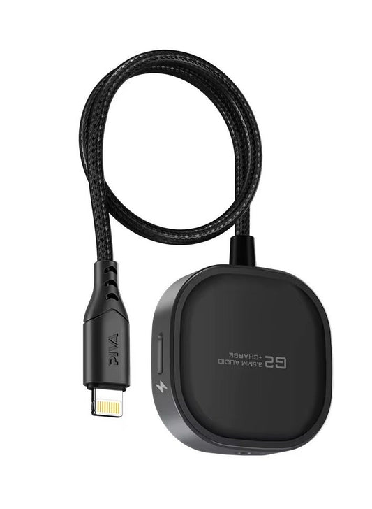PIVA G2 iPhone AUX Lightning Converter Adapter Dongle – 3.5mm Headphone Jack with 21W Fast Charging, HD Clear Voice with Extra Bass, Zero Delay, Mic Supported, MFI-Certified – Compatible with iPhone 8, X, 11, 12, 13 & 14 Pro Max (Lightning + AUX)