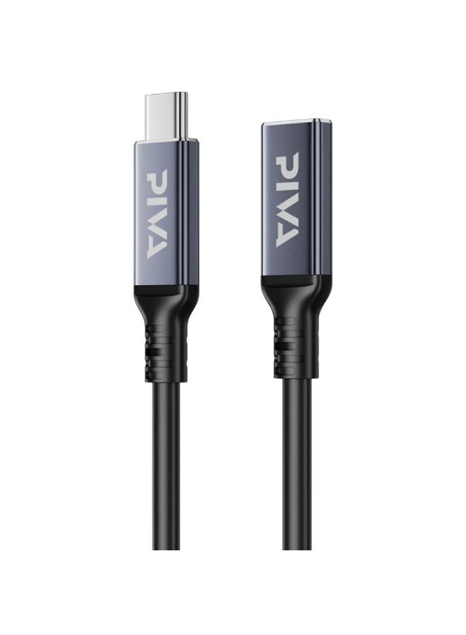PIVA USB-C Extension Cable Thunderbolt 4 (Male to Female), 50cm Length, 40Gbps Data Transfer, PD 240W Fast Charging, 8K@60Hz Video Output, High-Performance Data, Audio & Video Transmission, Durable Design, Compatible with Smartphones, RedMagic, iPhone