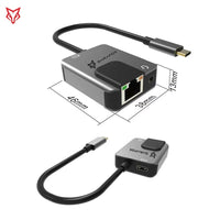 Sarafox 3-in-1 Gaming Adapter & Converter Dongle, Type-C USB Hub with 3.5mm Audio, RJ45 Ethernet 1000Mbps Network Adapter, PD 3.0 Fast Charging, Low Latency Gaming Adapter for PUBG – Compatible with Razer, Xiaomi, RedMagic, iPad, iPhone, Samsung, Android