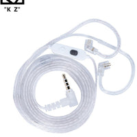 Z 47-42 AUX 0.78mm Pin Silver-Plated Upgrade Cable with Professional-Grade Dual Microphone Array for Full-Frequency Ultra-HD Voice, Compatible with KZ 0.78mm Pin Series in-Ear Headphones (3.5mm)