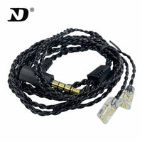 D 10-2 Hi-Fi Oxygen-Free Copper Audio Cable, 3.5mm Plug, 2-Pin Detachable Earphone Upgrade Cable for IEM Monitor Headphones, Compatible with KZ, CCA, TRN, QKZ, CVJ