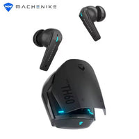 Machenike TH60 Gaming Earbuds TWS – Bluetooth 5.4, Ultra Low Latency Wireless Gaming AirPods, Dual Sound Modes (Gaming & Music), ENC Mic, IPX5 Water Resistant, Long Battery with Charging Case, USB-C Fast Charging – RedMagic, iPhone, iPad, Android, Samsung