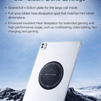 Magnetic Suction Sheet for Tablet Cooler by Black Shark, for Tablets, Thermally Conductive Steel Plate with Strong Adhesive, Compatible for Most Cooling Devices or Magnetic Attachments - for iPAD Pro, Xiaomi Pad, and many other Tablets