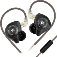KZ EDX Pro X IEM in Ear Earphone, Single Dynamic Driver HiFi in-Ear Monitor with Ergonomic Shape, Wired Gaming Earbud, Detachable Cable for Audiophile (With Mic)