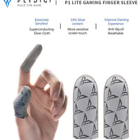 DigiFlydigi Original P1 Lite Gaming Finger Sleeves – Ultra-Thin 0.3mm FlySilver Superconductive Cloth, 40D Nylon, High Durability, Anti-Sweat & Anti-Slip, Ultra-Sensitive Touch – Compatible with iPhone, iPad, RedMagic, Samsung – PUBG, COD & FPS Gaming ( 1