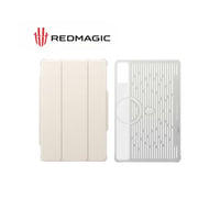 REDMAGIC Astra Tablet Magnetic Gaming Folio Case, Cover, Hollow Cooling Design, Strong Magnetic Stand, Auto Wake/Sleep, Full Protection - White
