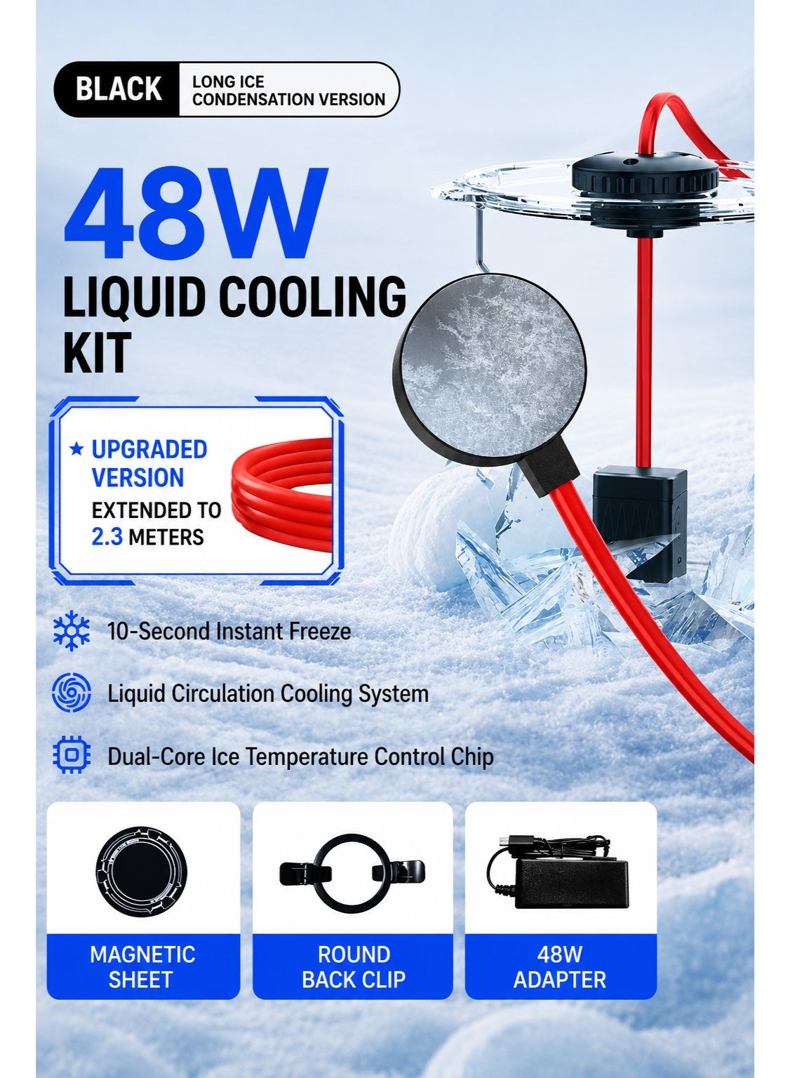 Ni-SHEN Nishen 48W Pump Liquid Cooling Phone & Tablet Cooler – Advanced Water Ci