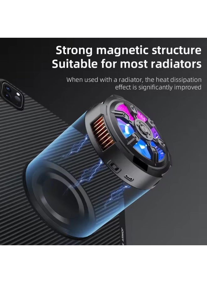 PIVA 2-in-1 Magnetic Gaming Protective Case, Carbon Fiber TPU Cover with Built-I