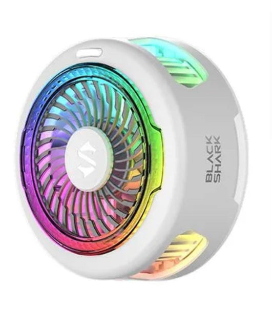 Blackshark 5 funcooler Phone Cooler, 20W Magnetic Cooling Fan with App Control, Ultra-Quiet Portable Cooling Pad, Strong Magnetic Attachment for iPhone, Android, RedMagic & iPad – Perfect for FPS Games like PUBG Mobile & Call of Duty Mobile – White