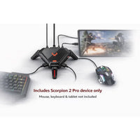 Scorpion 2 Pro Keyboard & Mouse Converter for Mobile Gaming by Gamwing, Wired 100Mbps Ethernet Network Port, Low Latency Signal Transmission, 2000Hz Polling Rate, RGB Lighting, Multiple Audio Interfaces, Supports RedMagic, Android 10+, HyperOS, HarmonyOS,