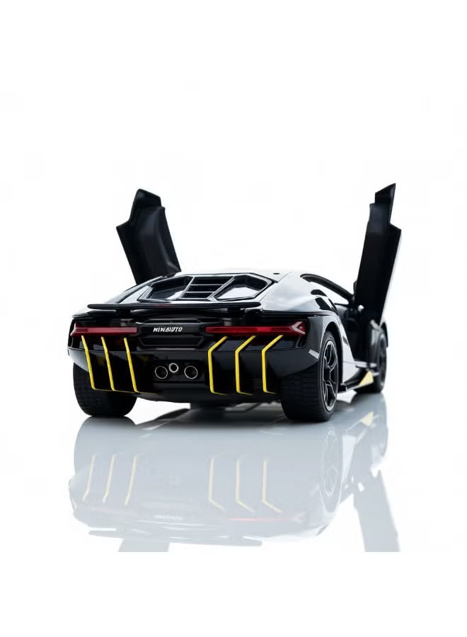 Lamborghini Centenario LP770-4 Concept – Premium Black and Gold Diecast Model Car with Opening Gullwing Doors, Perfect for Gifts, Office Desk Decoration, Kids’ Rooms, and Collectors