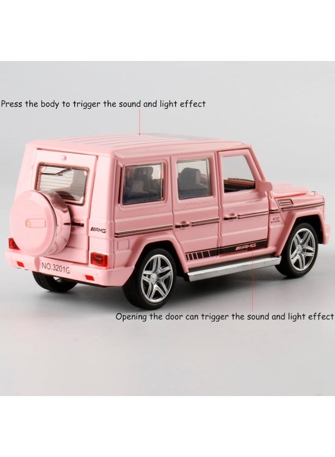 Mercedes-Benz G65 G-Class Pink Model SUV – Premium Collectible Toy Car with Opening Doors, Luxury Display Model for Office Desk, Home Decor, Kids’ Rooms, Car Collection & Gifts