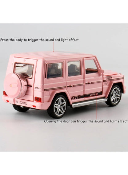 Mercedes-Benz G65 G-Class Pink Model SUV – Premium Collectible Toy Car with Opening Doors, Luxury Display Model for Office Desk, Home Decor, Kids’ Rooms, Car Collection & Gifts