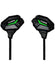 Nubia RedMagic Gaming Earphones, with In-Line Mic, Black with Green LED Accent, Wired