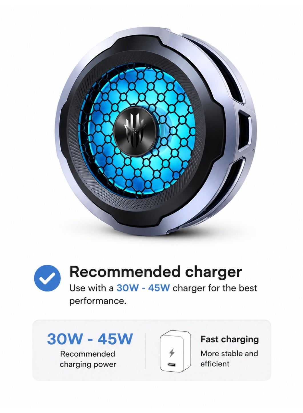 Phone Cooler RedMagic 8 Air – Ultra-Light 18W Magnetic Gaming Fan with Clip & Se