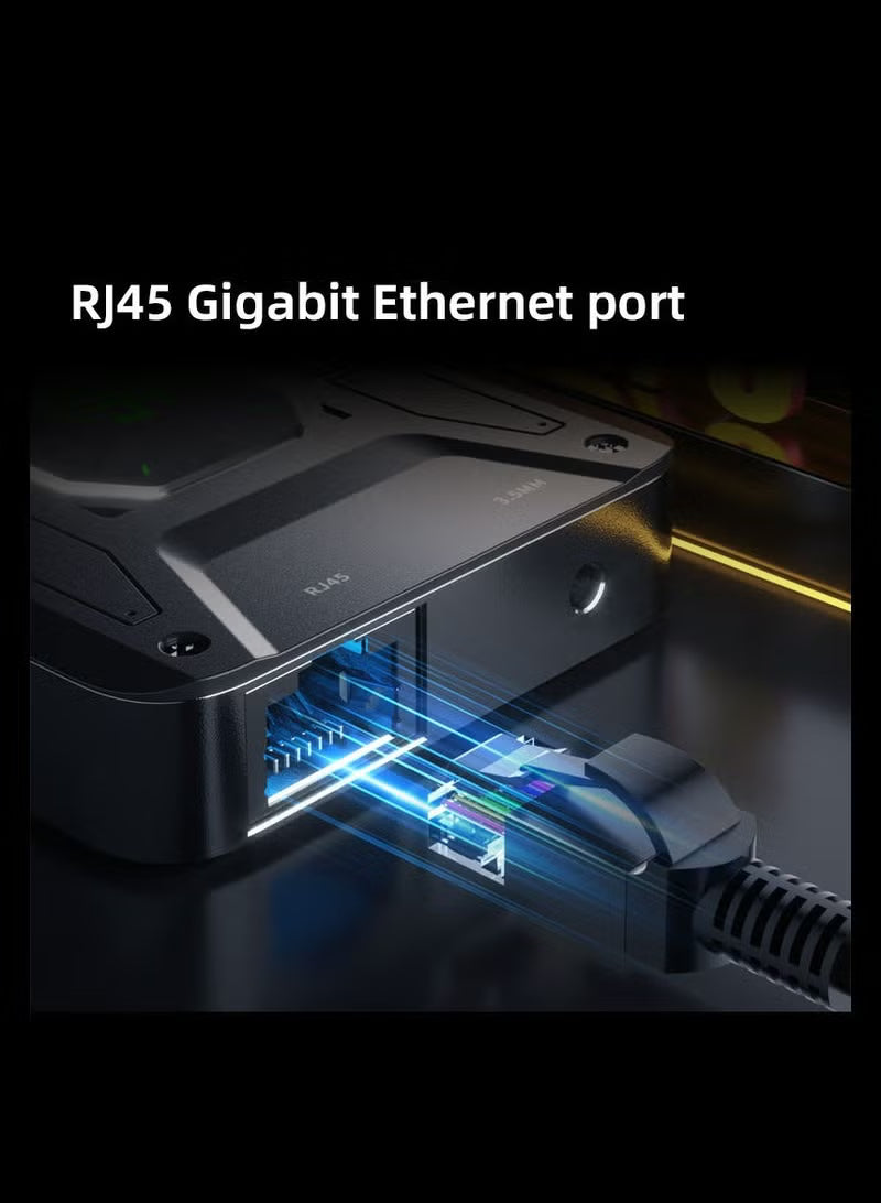 PIVA DS7 7-in-1 USB-C Docking Station & Gaming Hub – 4K@60Hz HDR Video, 100W PD Fast Charging, 32Bit/384KHz Hi-Fi Audio, Gigabit Ethernet, USB 3.1 Data Transfer for Streaming & Recording – Compatible with RedMagic, iPhone, iPad, Android & Laptops