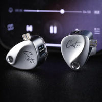 Z Castor Harman IEM Target Version IEM In-Ear Earphones – Dual Dynamic Drivers (10mm + 8mm), Tunable Sound with 4 Adjustment Switches (16 Profiles), Noise Isolating, 3.5mm, 0.75mm 2-Pin, Silver With Mic