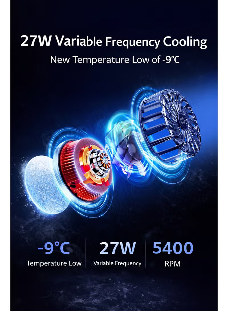 Phone Cooler RedMagic 4 Pro Magnetic Phone/Tablet Cooler –27W Ultra-Cooling Gaming Fan with Graphene Heatsink, Magnetic Mount – Cooling Fan For RedMagic Astra, Smartphones, Tablets, iPad & Steam Deck (Perfect for PUBG Mobile, COD & More)