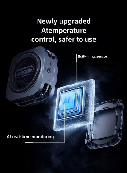 Phone Cooler RedMagic 6 Pro Magnetic Phone/Tablet Cooler – 30W Ultra-Cooling Gaming Fan with Graphene Heatsink, Magnetic Mount & Clip – Cooling Fan For Smartphones, Tablets, iPad & Steam Deck (Perfect for PUBG Mobile, COD & More)