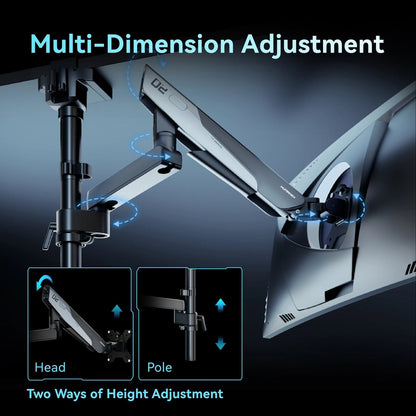 Humanex Humanex Premium Professional Gaming Monitor Arm, Single Monitor Desk Mou