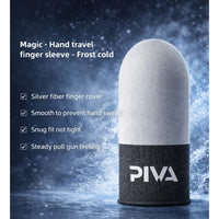 pivaPIVA Mobile Gaming Finger Sleeves – Frost Cold Silver Fiber Touchscreen Finger Cover for PUBG & FPS Games, Anti-Sweat, High Sensitivity, Smooth Control For Redmagic, Iphone, iPad, Samsung, Poco and Mobile Phones (2 Pairs / 4 PCS)