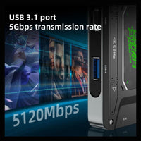 PIVA DS7 7-in-1 USB-C Docking Station & Gaming Hub – 4K@60Hz HDR Video, 100W PD Fast Charging, 32Bit/384KHz Hi-Fi Audio, Gigabit Ethernet, USB 3.1 Data Transfer for Streaming & Recording – Compatible with RedMagic, iPhone, iPad, Android & Laptops