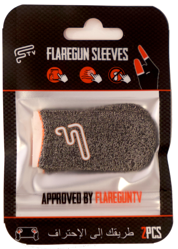 8 Finger Sleeves SUPER COMBO (4 Dry-Grey 4 Silver-Black)