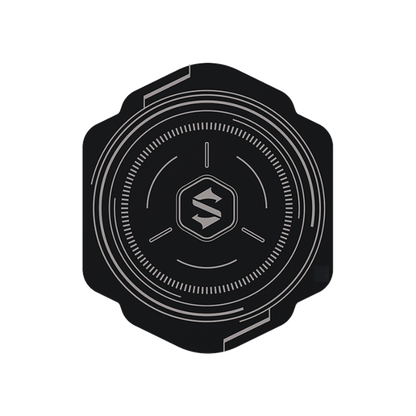 Black Shark Magnetic Sticker for mobile and Ipad Coolers