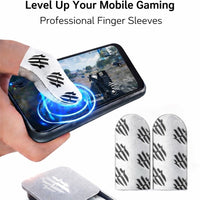 Gaming Finger Sleeves by RedMagic, Sweatproof Gaming Gloves Fingertip Silvercloth – Pro Finger Sleeves for Mobile/iPad Gaming
