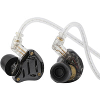 KZ ZS10 PRO 2 IEM In Ear Monitor, 1DD+4BA Hybrid Wired 3.5mm Earphone Earbuds with 4-Level Tuning Switch, 3-Way Crossover, Silver-Plated Cable for Musicians, Audiophiles & Gamers (With Mic)